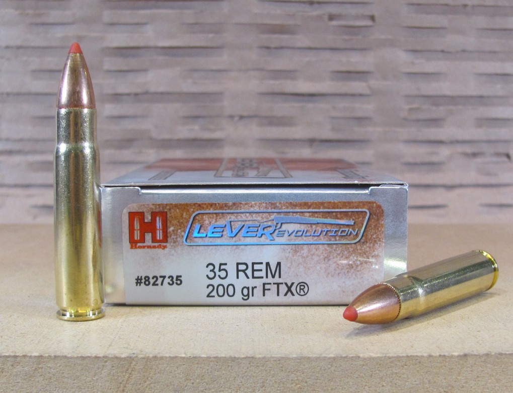 200 Round Case – 35 Rem 200 Grain FTX Hornady LeverEvolution Ammo – 82735