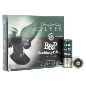 Fiocchi Ammunition B&P 12B14PH7 Competition Flyer 12GA 2.75\" 1 1/4oz #7.5 Shot 10 Per Box - 10sh Box