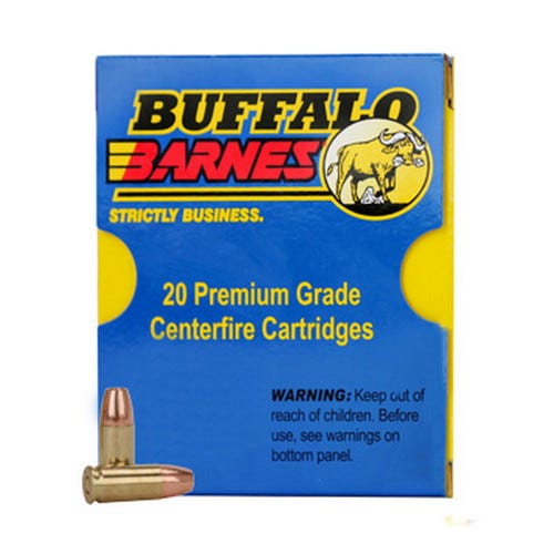 Buffalo Bore Heavy 357 Mag 125 grain Barnes XPB Handgun Ammo, 20/Box - 19J/20