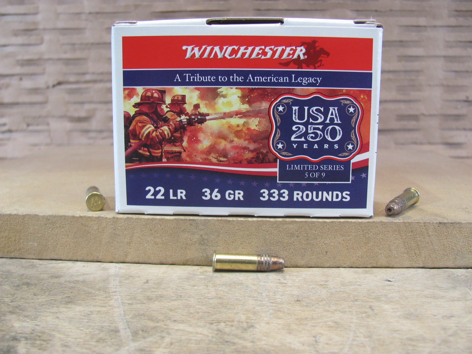 333 Round Brick – 22 LR Winchester 36 Grain Copper Hollow Point High Velocity Ammo – 22LR333HP