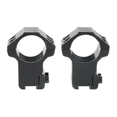 NCSTAR 2 Piece 3/8" Dovetail Rings Supports 1" Scope Tubes , Black - RB27