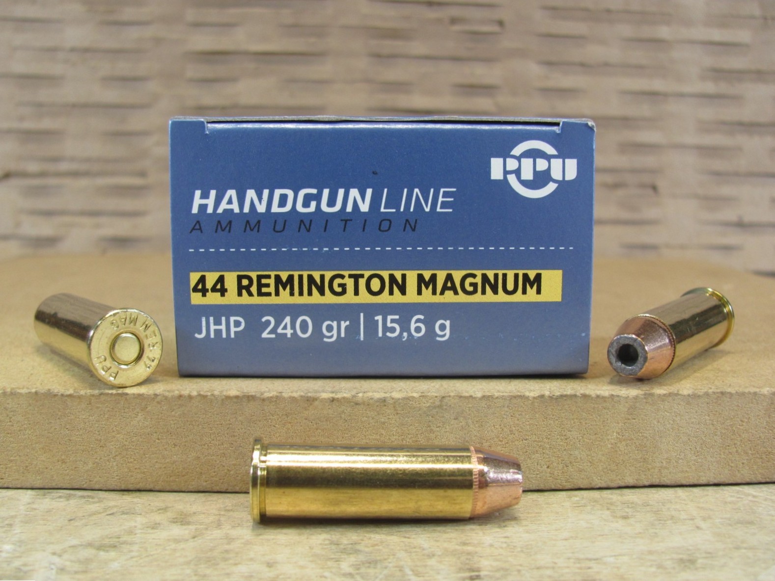 50 Round Box – 44 Magnum 240 Grain JHP Hollow Point Prvi Partizan Ammo – PPH44MH
