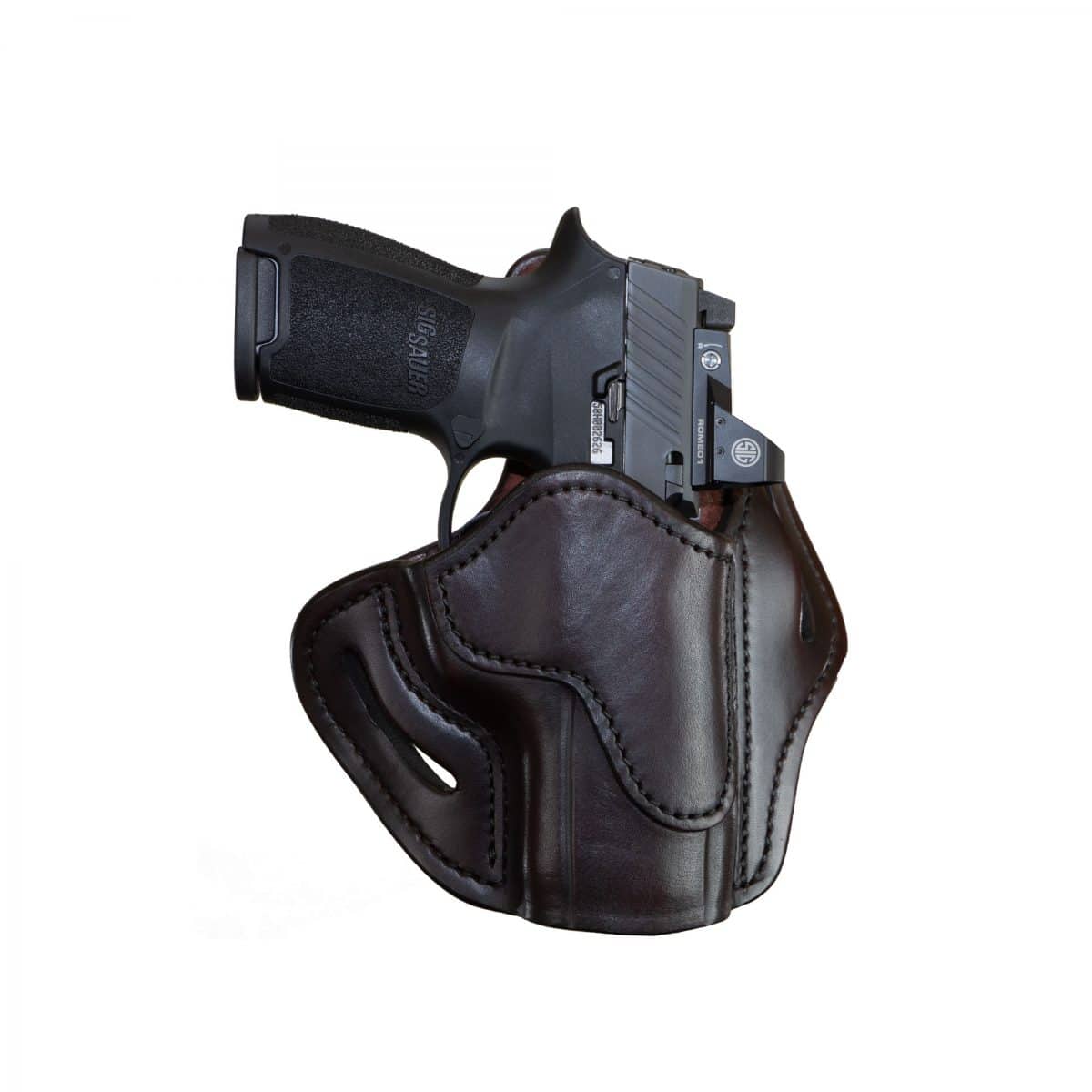 1791 Gunleather Optic Ready BH2.4S OWB Right Hand Leather Holster, Signature Brown - ORPDH24SSBRR