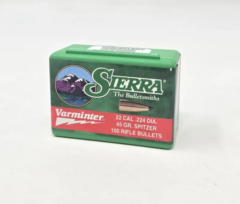 Sierra 22 Cal (.224 Dia) Reloading Bullets Varminter SRAA1310 40 Grain Spitzer Soft Point 100 Pieces