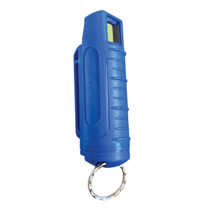 1/2 OZ. PEPPER SPRAY W/HARD CASE & KEY RING- BLUE