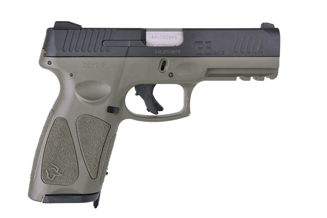 Taurus G3 9mm Pistol 17rd/15rd 4", OD/Blk - 1-G3B941O