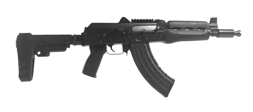 Zastava Arms USA ZPAP92 PIST 7.62X39 SB3 RAIL SB3 BRACE