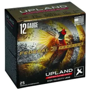 Federal P1385 Premium Upland Wing-Shok High Velocity 12 Gauge 2.75 1 3/8 oz 5 Shot 25 Bx/ 10 Cs