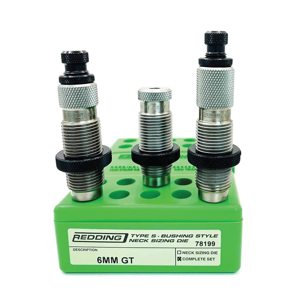 Redding Reloading Equipment 6mm GT Rifle Type-S Bushing Neck 3-Die Set