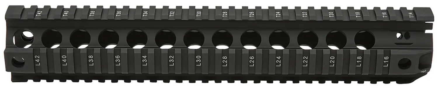 BCM QRF12556BLK QRF 12" Free-Floating Style Made of Aluminum with Black Anodized Finish Picatinny Rail for AR-Platform