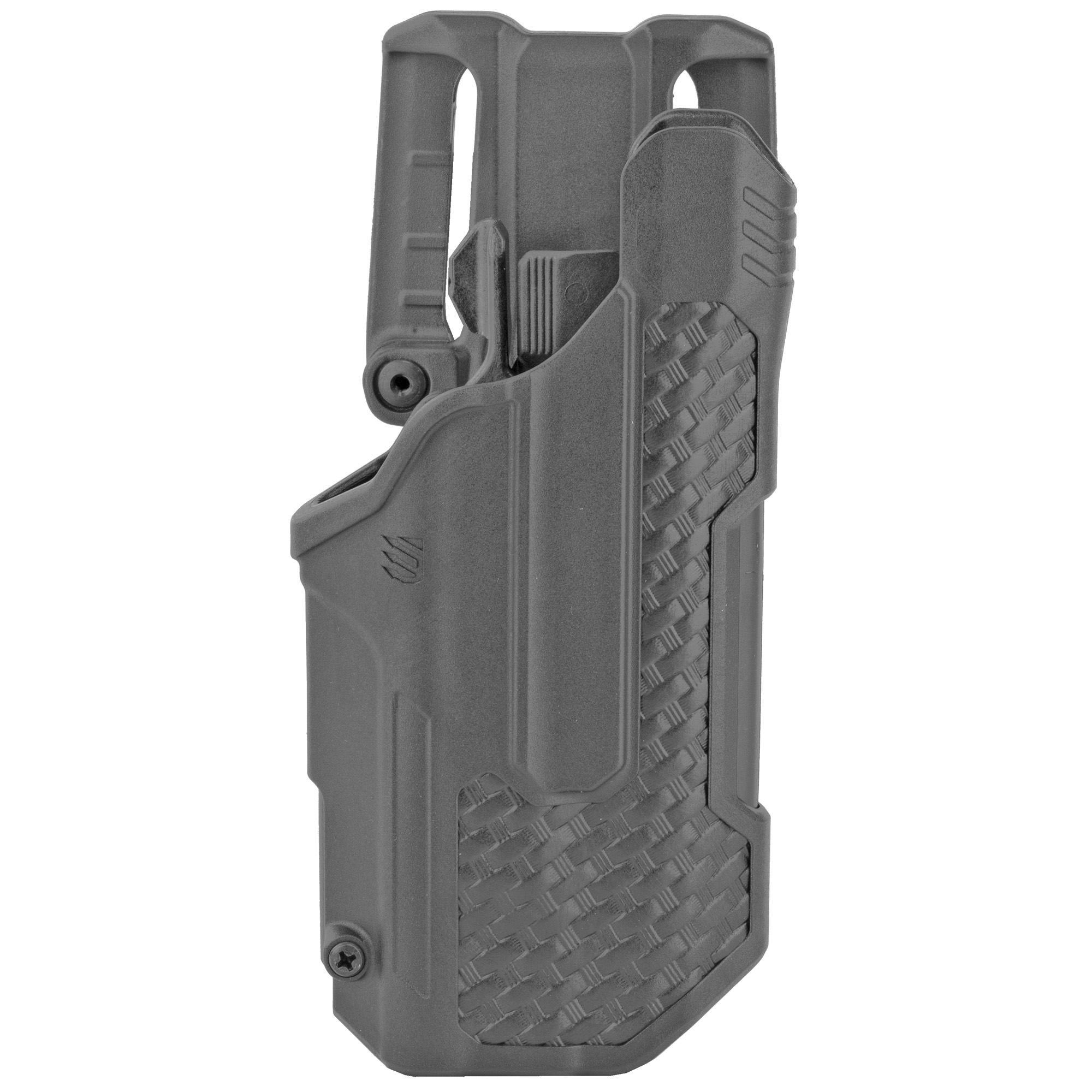 Blackhawk! T-Series Right Hand Duty Holster for Glock 17/19/22/31, Black - 44N200BWR