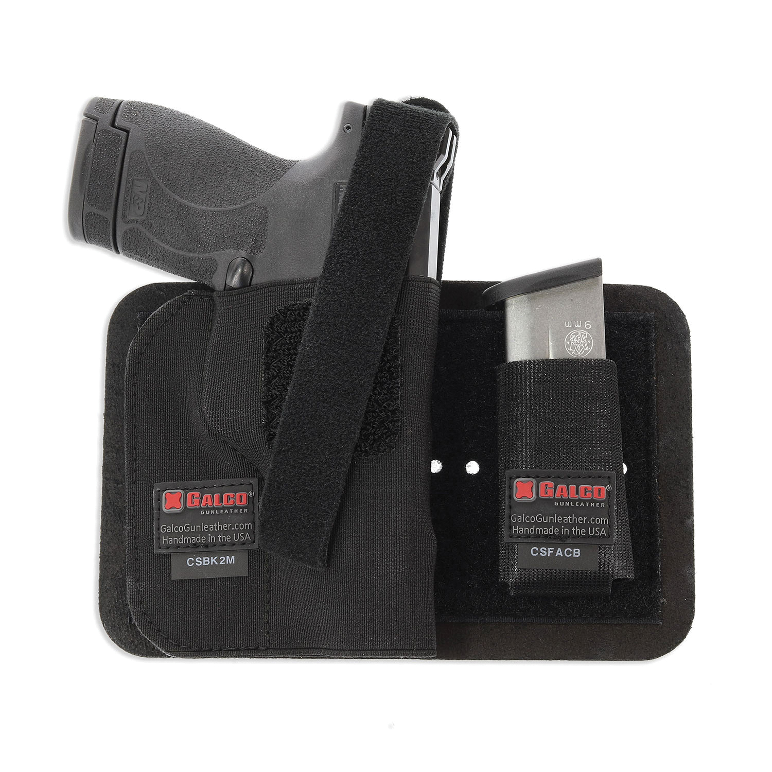 Galco CarrySafe Glock 17 Gen 1-5 Nylon Holster Right, Black - CSBK2L