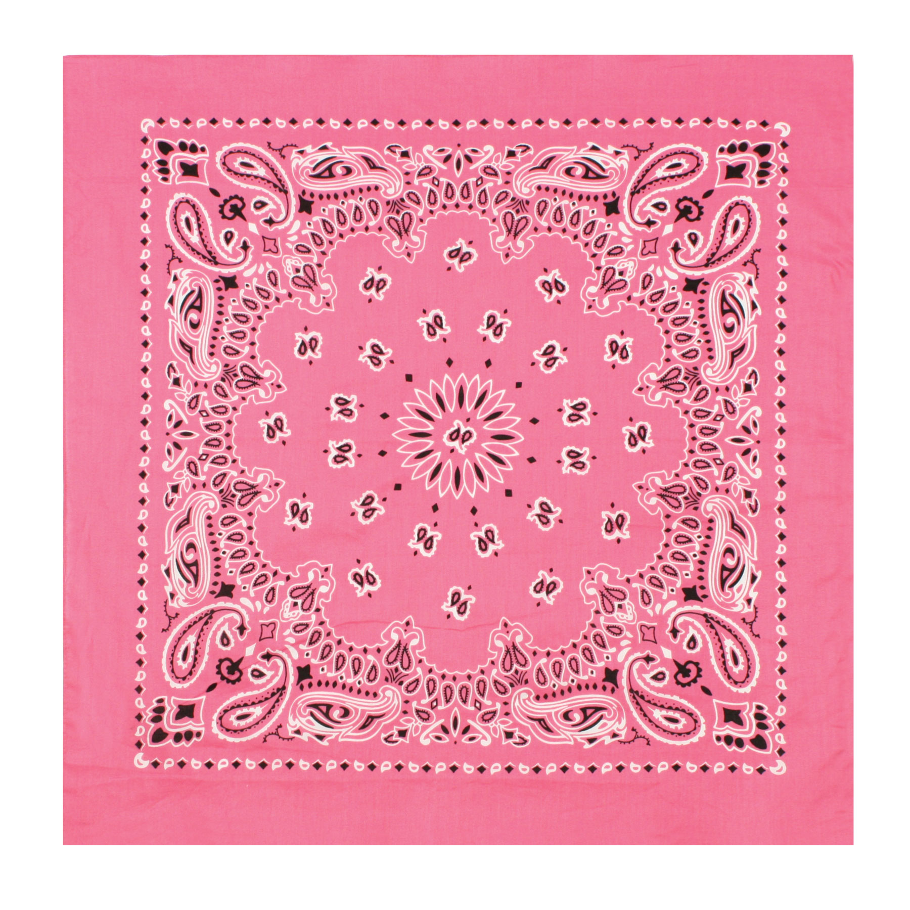 Rothco Trainmen Paisley Bandana Extra-Large - 27 X 27, Pink