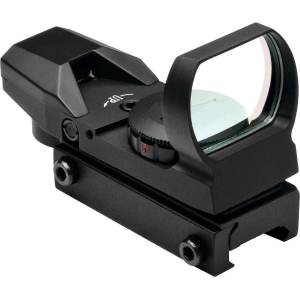 NCStar D4RGB Reflex Sight 1x 24x34mm Obj Illuminated 4 Pattern Black Anodized CR2032 Lithium