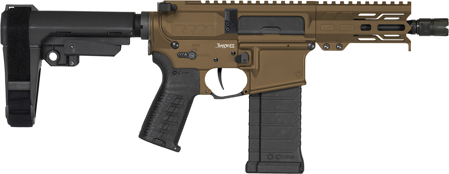 CMMG Banshee MK4 5.7x28mm AR Pistol - Midnight Bronze
