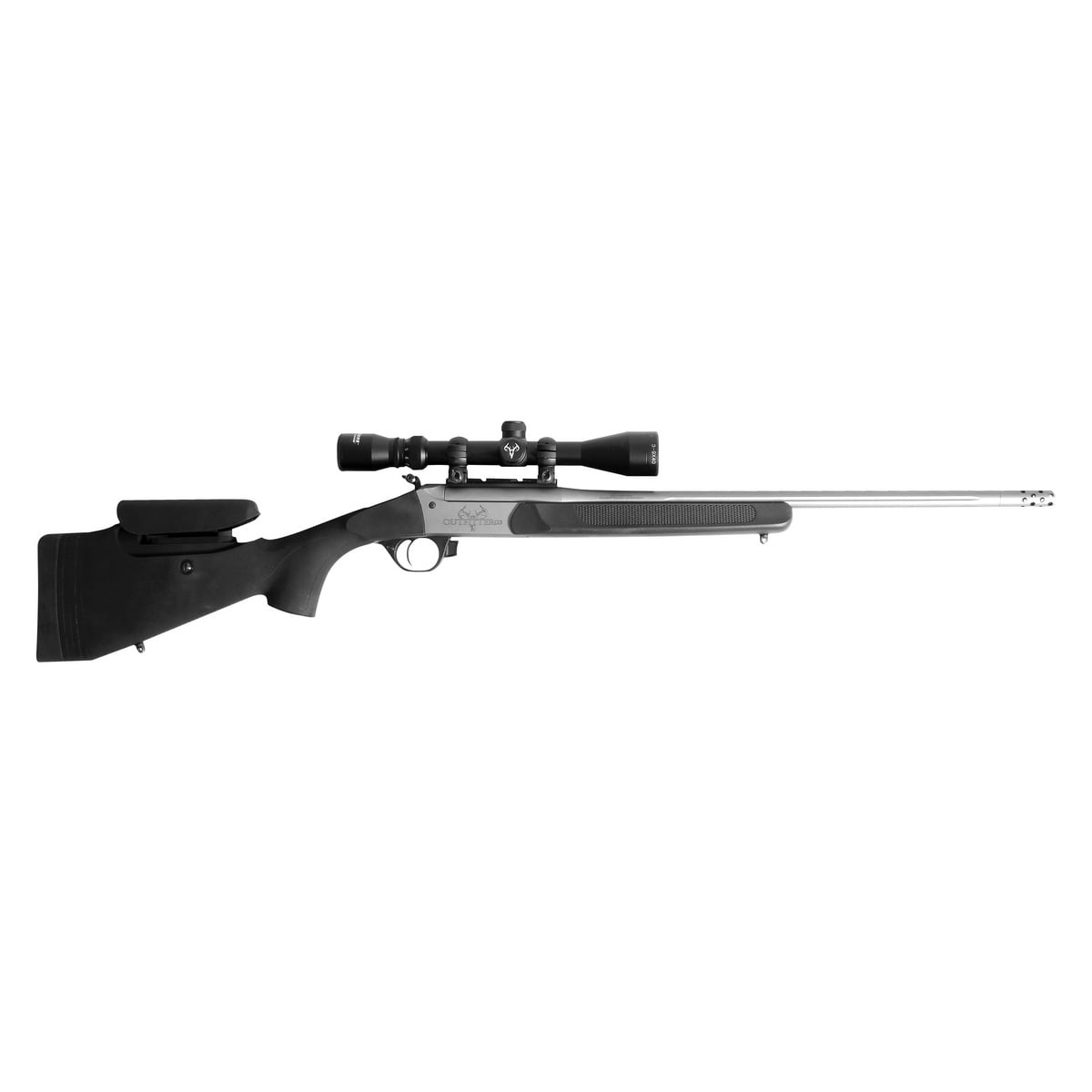 Traditions Outfitter G3 Pro .45-70 Government Break Action Rifle, Black - Tactical Black Finish for Classic Performance - CRS-476650T