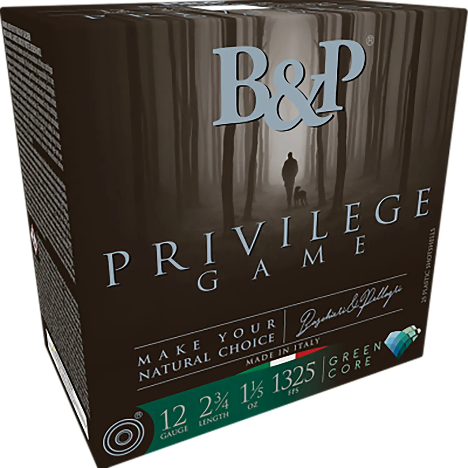 B Ammunition 12B15PG6 Privilege Game 12Gauge 2.75" 1 1/5oz 6Shot 25 Per Box/10 Case