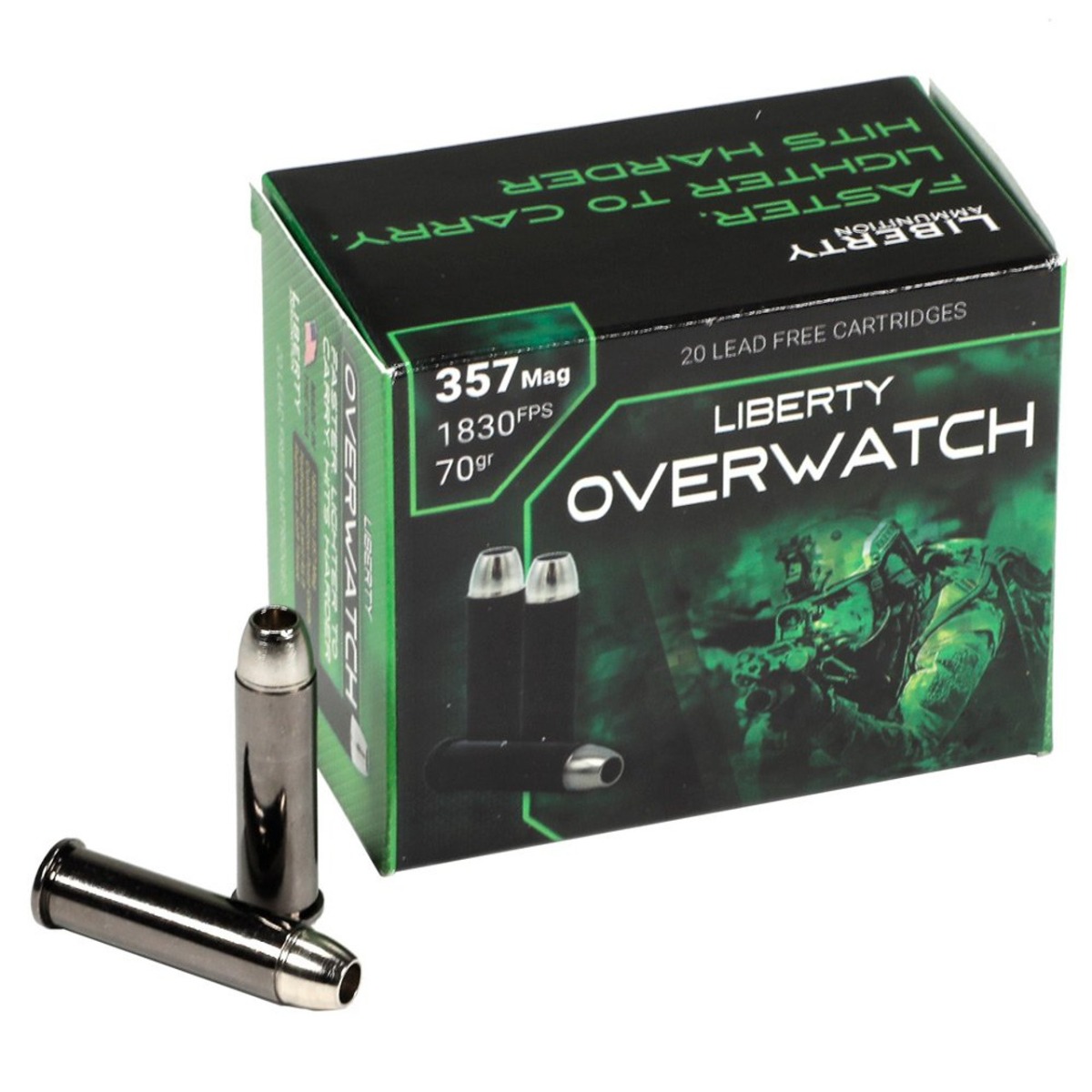 Liberty Ammunition Overwatch .357 Magnum 70 gr  OCD - 20rds - LAOW357701830