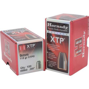 HORNADY Reloading Bullets 9mm 115Gr Hollow Point Copper Bullet | 100 Count
