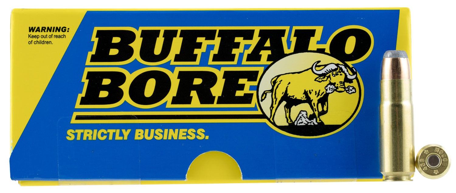 Buffalo Bore 458 SOCOM 400 grain Jacketed Flat Nose Rifle Ammo, 20/Box - 47D/20