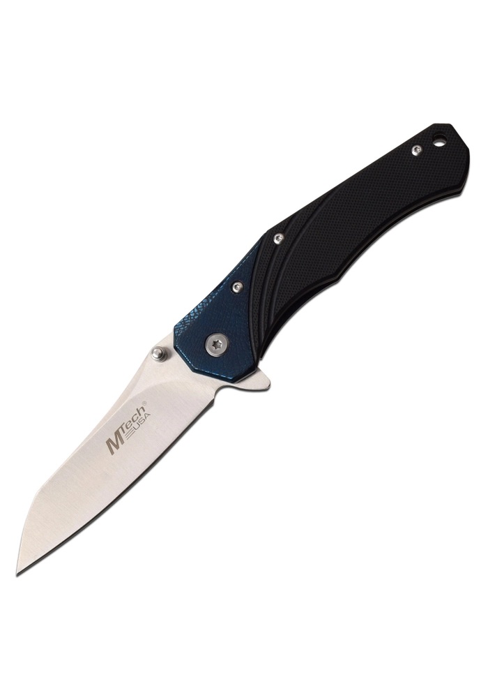 MTech Manual Sheepsfoot Folding Knife, Black - MT-1103BL