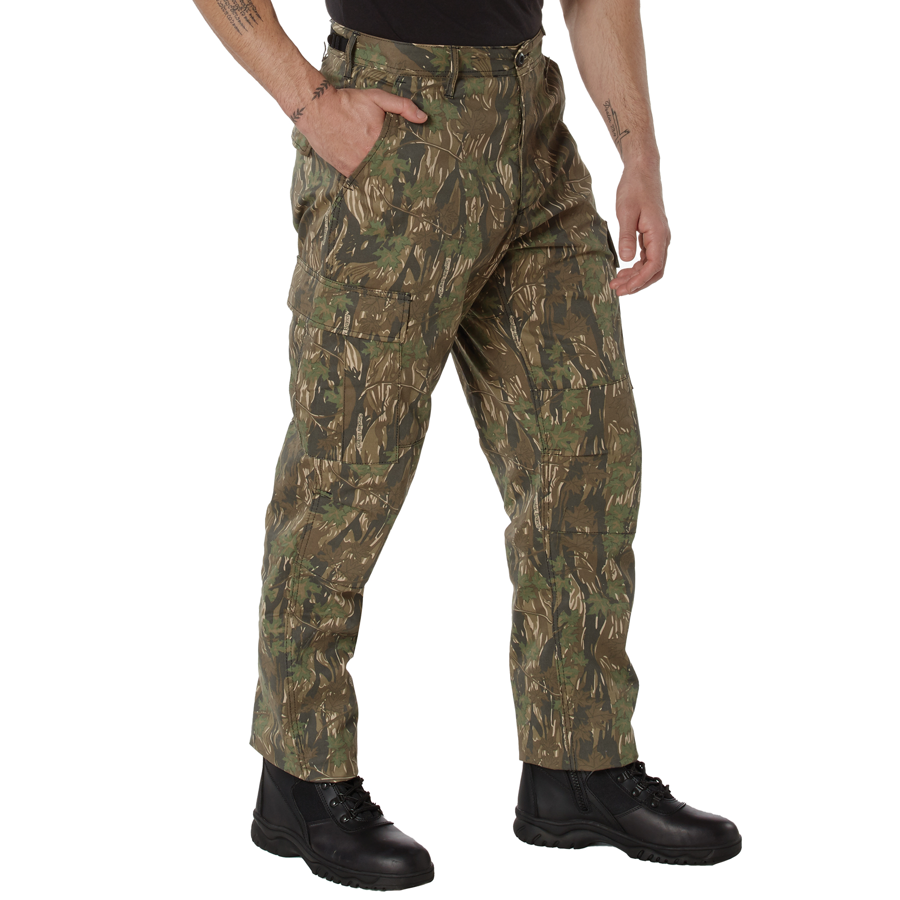 Rothco Camo Tactical Bdu Pants - Smokey Branch Camo, X-Large