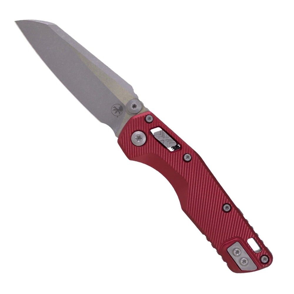 MICROTECH MSI MINI FOLDING KNIFE, MERLOT