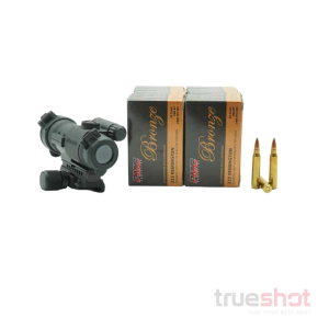 OPTIC DEAL: Aimpoint Patrol Rifle Optics (Pro) Red Dot Rifle Sight and 200 Rounds of Ammo - PMC 223 55 Grain