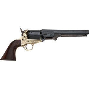 Pietta 1851 Reb Nord Navy Deluxe Black Powder Revolver 44 Caliber 7.5" Blued Barrel Brass Frame Walnut Grip
