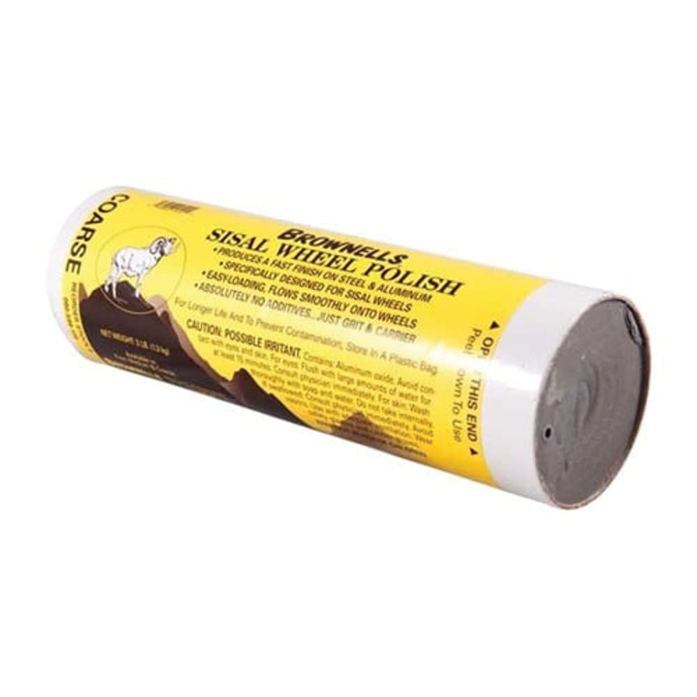Brownells Medium Grit Sisal Wheel Polish, 3 lb Cardboard Tube