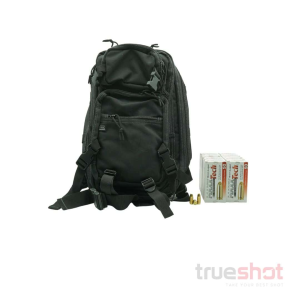 BACKPACK DEAL: Black Glock Multipurpose Backpack and 500 Rounds of Ammo - Maxxtech 9mm 115 Grain