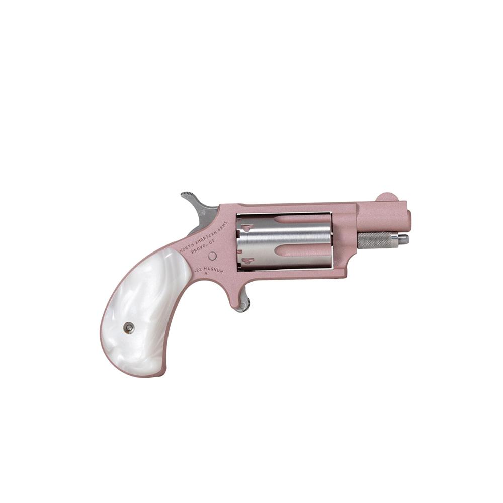NAA 22M Rose Pink .22 WMR Revolver, Pearl Grip