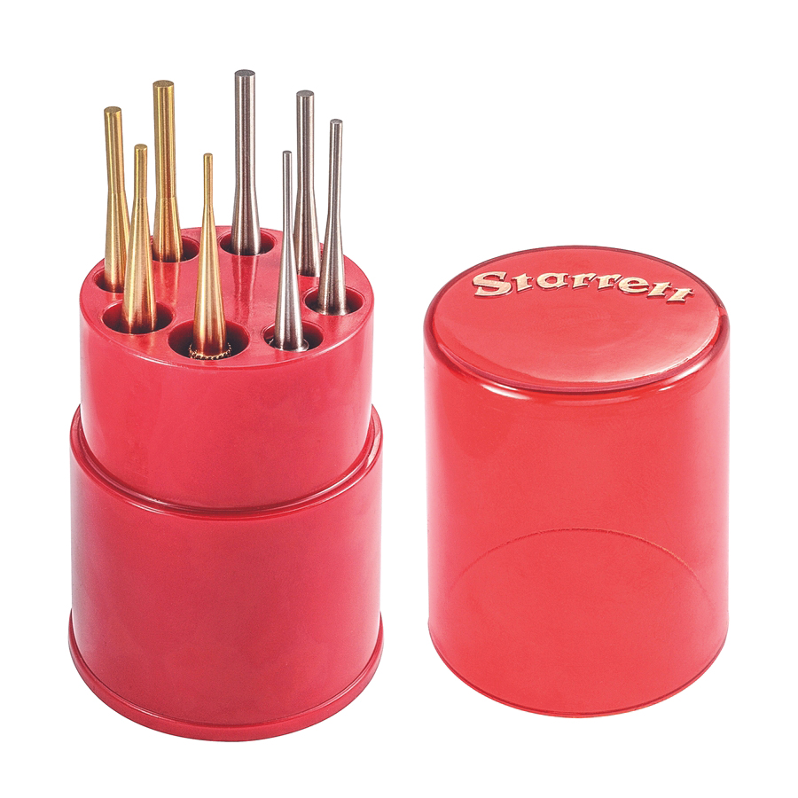 Starrett S565WB 4" 8-Piece Drive Pin Punch Set