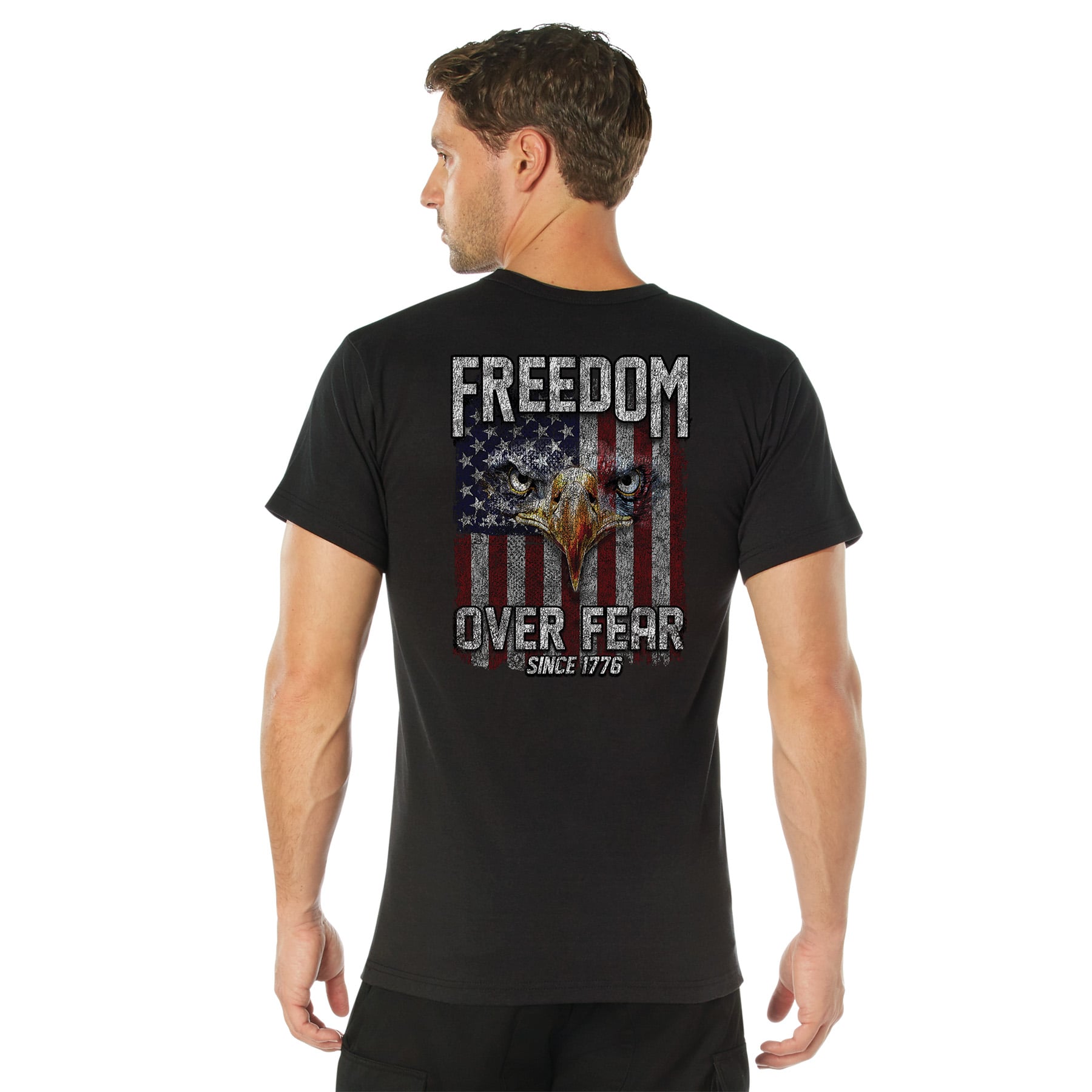 Rothco Freedom Over Fear T-Shirt - Black, X-Large