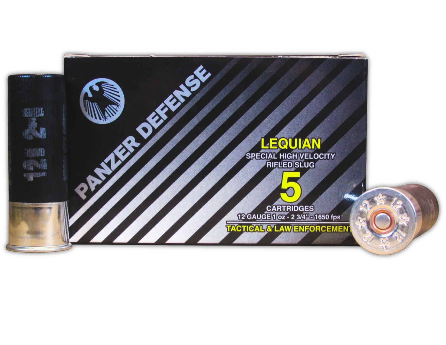 Panzer Arms Defense LEQUIAN Tactical Special/LE High Velocity 12 Gauge - 2 3/4” 1 oz  Slug 250rd - PD12SLUG