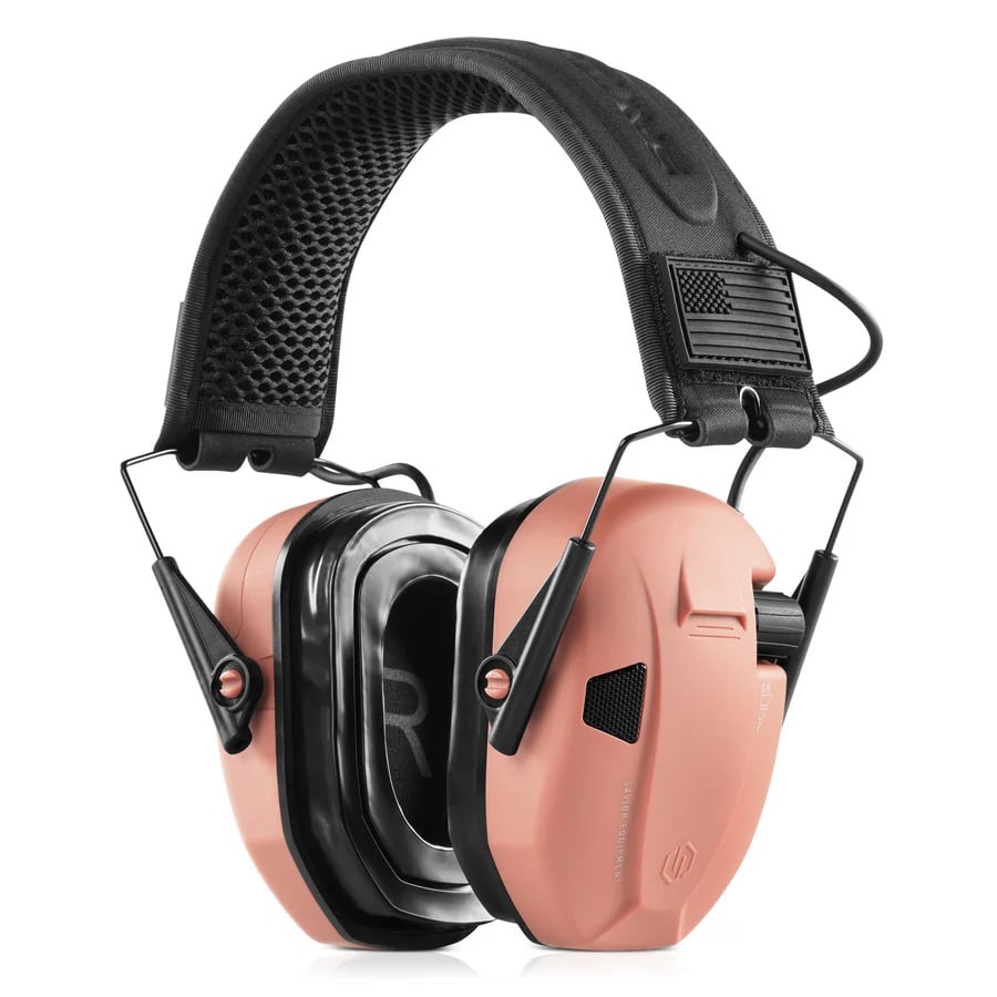 Savior Equipment Apollo Electronic Ear Protection, Peach - EM-APOLLO-CH