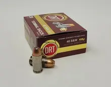 DRT 40 S Ammunition DRT40SW105HP Terminal Shock 105 Grain Hollow Point 20 Rounds