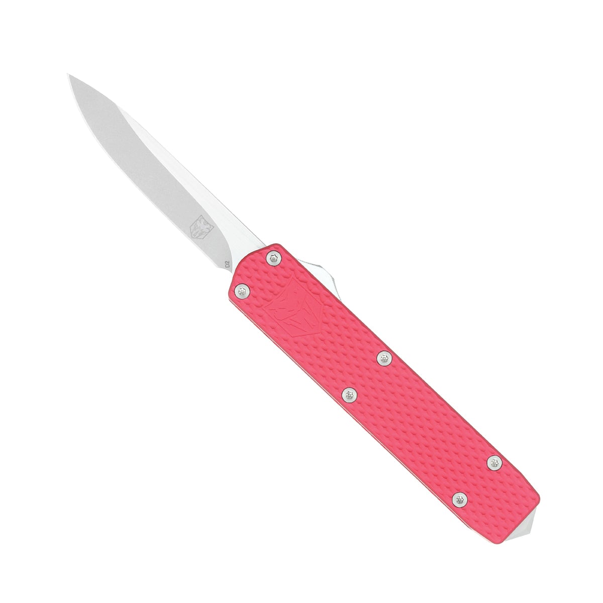 CobraTec Knives Mini Mamba Gen 2 Folding/OTF Knife Drop Point Red - Small and Agile, Ideal for EDC and Tactical Applications - MNRDMGEN2DNS