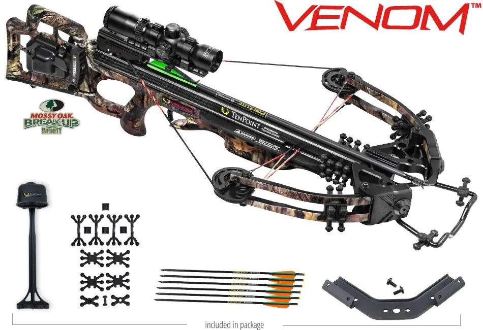 Tenpoint Venom Crossbow Package with AcuDraw 50 RangeMaster Pro Scope - Mossy Oak Breakup Infinity