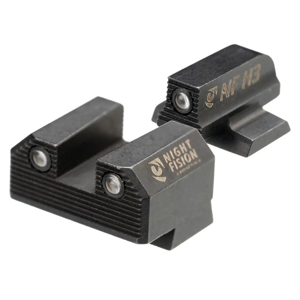 Night Fision Optics Ready Stealth Series Handgun Night Sights for Canik Mete SF/TP9 Black