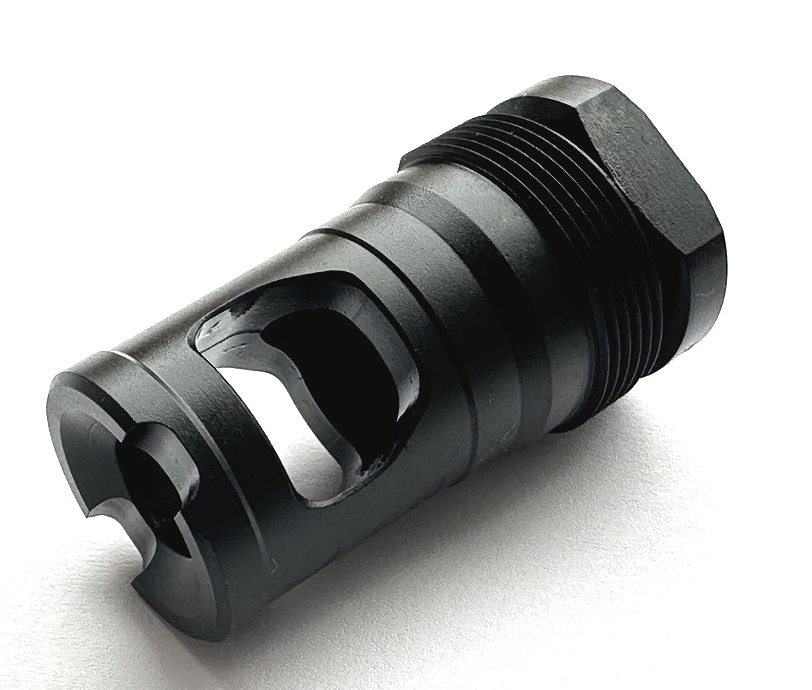 Forward Controls Design - Brake, sound suppressor mount with 0.900 x 24 external threads, 1/2 x 28