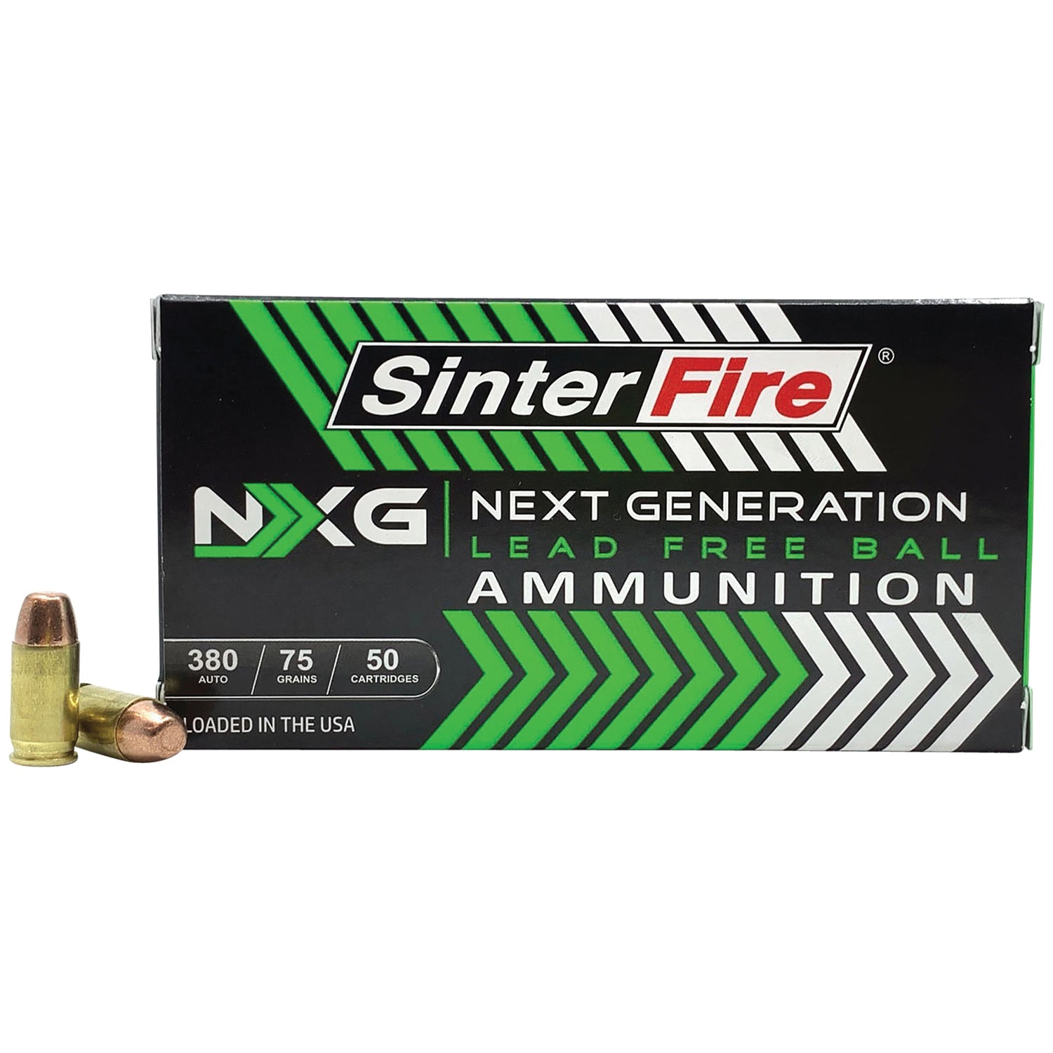SinterFire Next Generation .380 ACP 75 gr Ammo Lead-Free Ball - 50rds - SF38075NXG