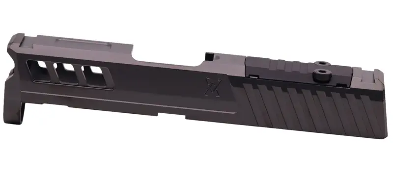 True Precision Inc TPSHCSBCRMS Axiom Optic Cut Slide Fits Springfield Hellcat Black DLC Anodized 416R Stainless Steel