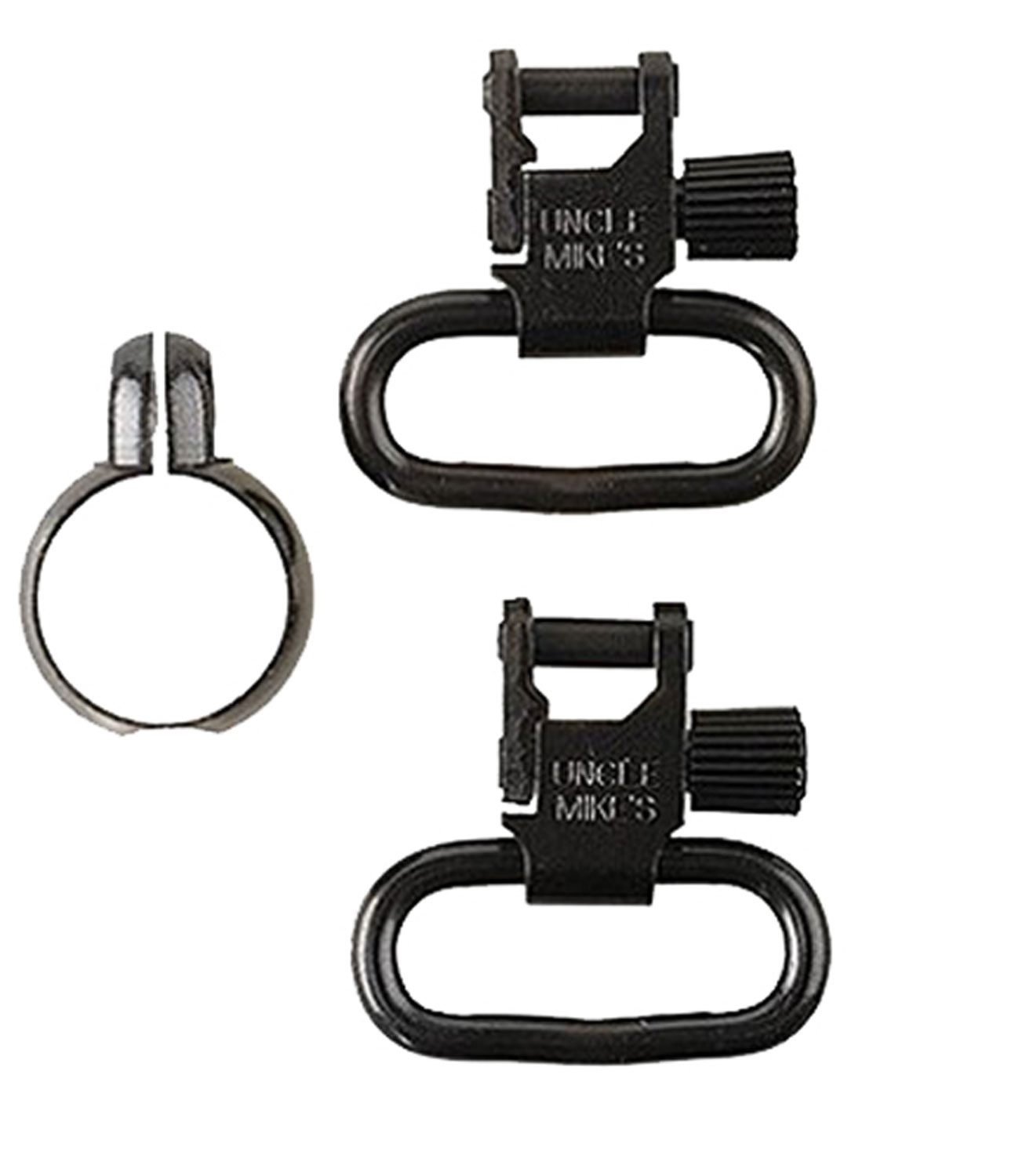 Uncle Mike's 1" Full Band Lever Action Quick Detachable Swivel, Black - 13312