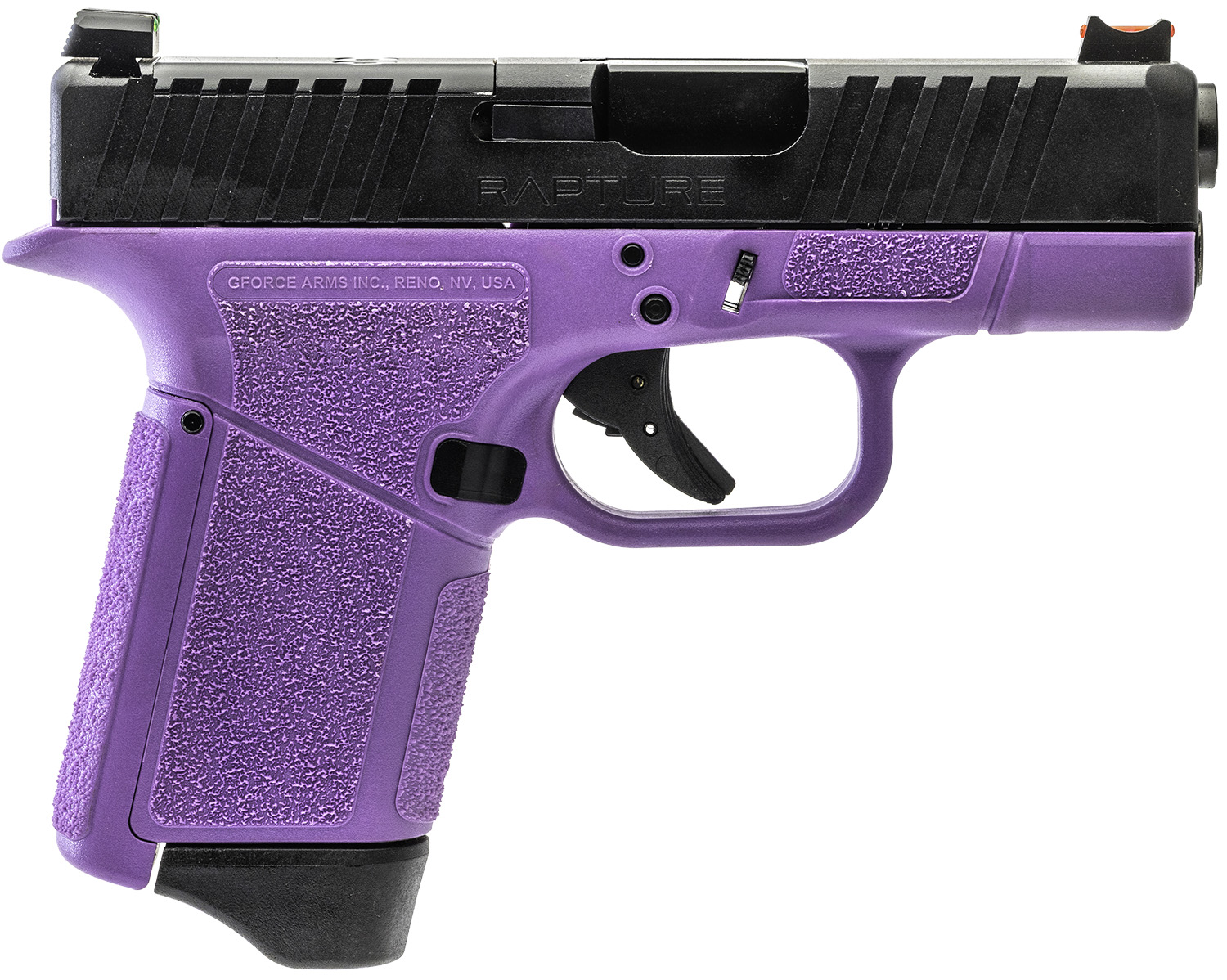 GForce Arms Rapture 9mm Sub-Compact Pistol, Purple