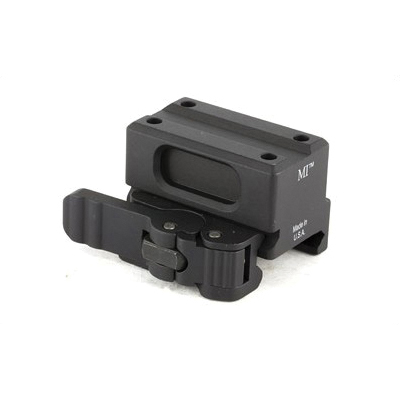 Midwest Industries Lower 1/3 Co-Witness QD Mount Fits Trijicon MRO, Black - MI-QDMRO-1/3