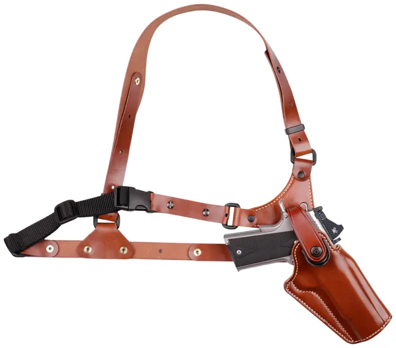 Galco GA186 Great Alaskan Size Fits Chest Up To 54" Tan Leather Shoulder/Torso Strap Fits Ruger Alaskan Fits S N Frame Right Hand