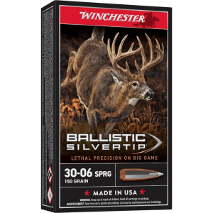 Winchester Ballistic Silvertip Rifle Ammunition .30-06 Sprg 150 gr. PT 2900 fps 20/ct