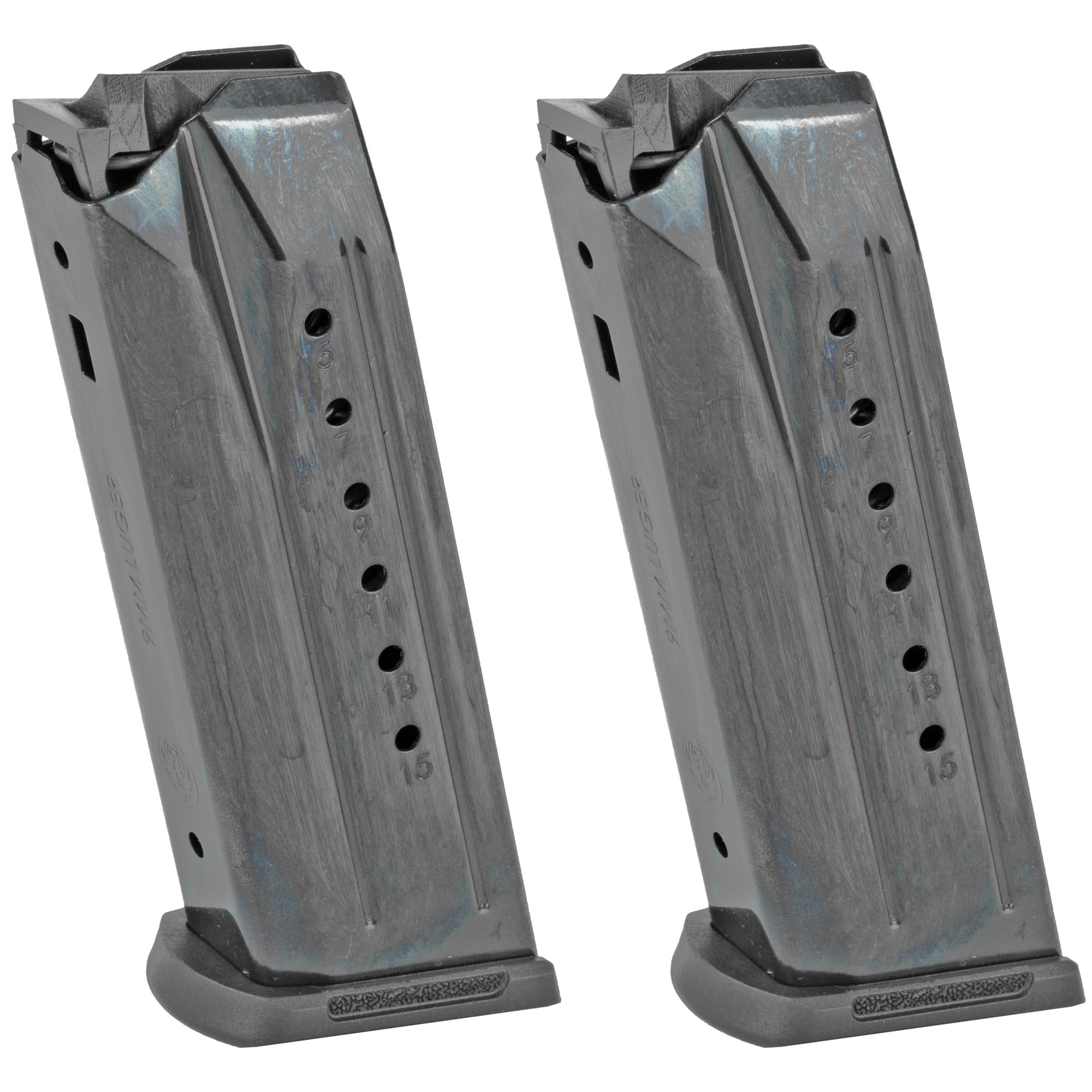 Ruger 90684 Security-9 Value Pack 15rd 9mm Luger Black Oxide Steel 2 Per Pack - No Credit Card Fees - Low, flat rate shipping