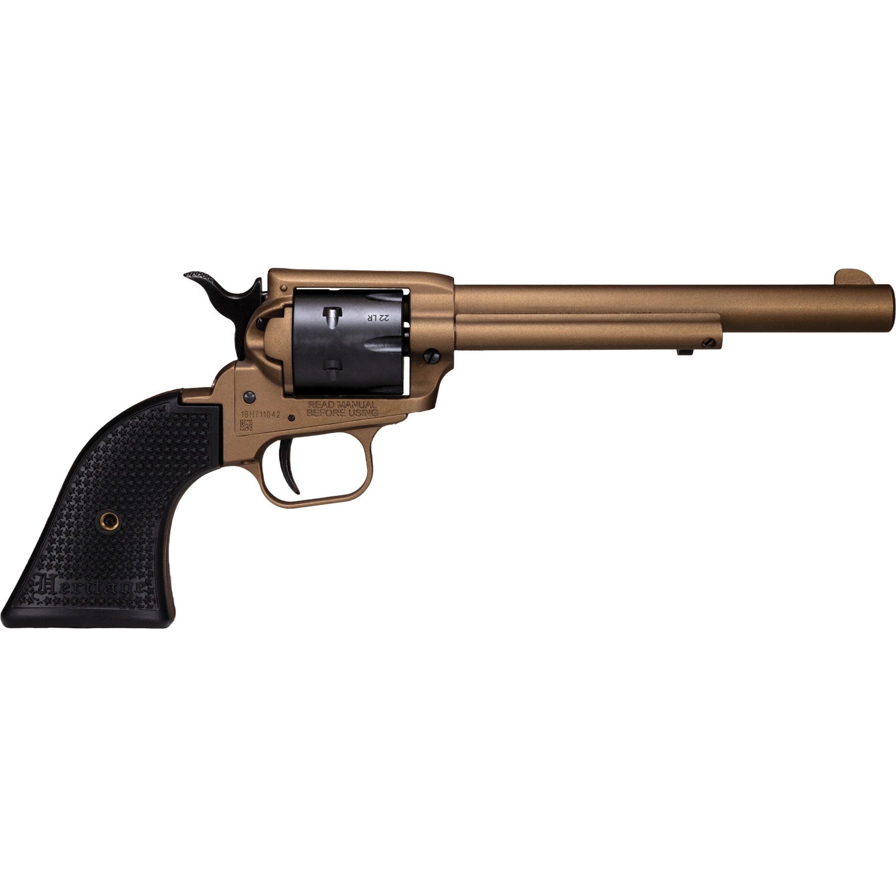 Heritage Manufacturing Rough Rider .22LR Revolver 6.50" 6rds, Burnt Bronze Cerakote - SRR22A6